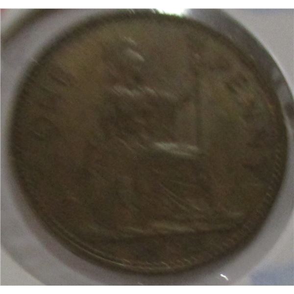 1962 QUEEN ELIZABETH II LARGE PENNY TOKEN