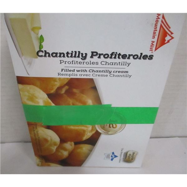 FROZEN:  CHANTILLY PROFITEROLES (180G) - BOX