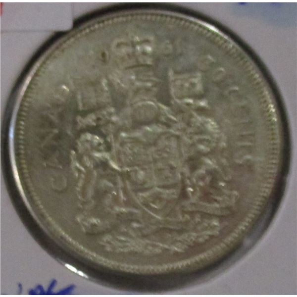 1961 CANADA SILVER HALF DOLLAR