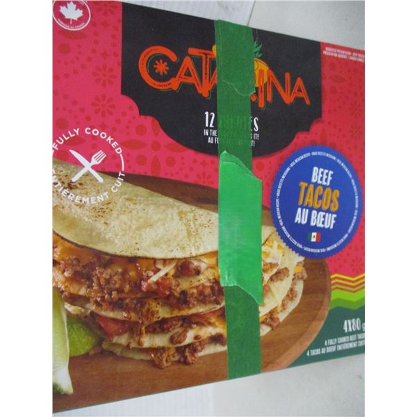 FROZEN:  CANTINA BEEF TACOS (4 X 80G) - BOX
