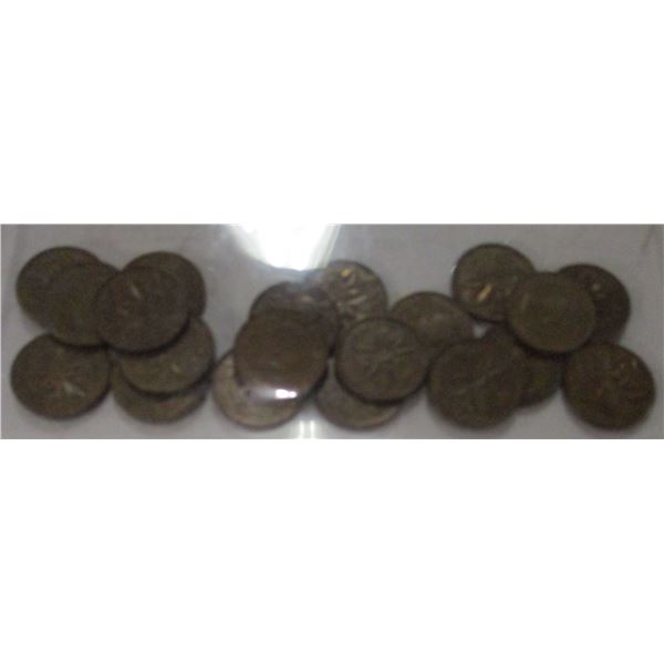 20 - 1965 BETTER GRADE LAST OF CANADA PENNIES