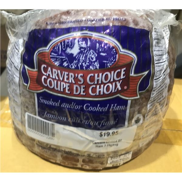 FROZEN:  CARVERS SMOKED HAM (2.6 KG)