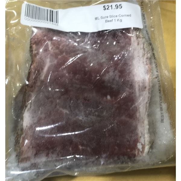 FROZEN:  SLICED CORN BEEF (1 KG) - PACKAGE