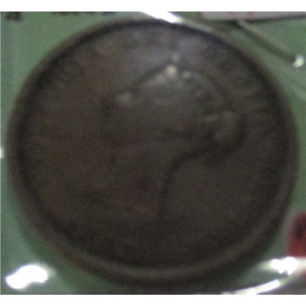 1843 VICTORIAN NEW BRUNSWICK ONE PENNY TOKEN