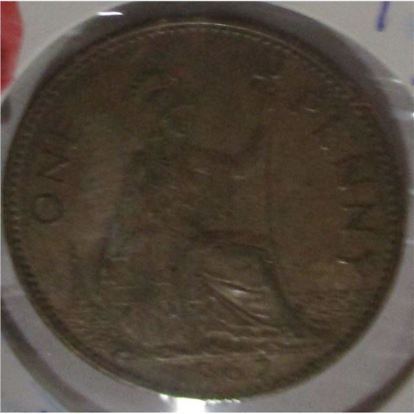 1967 QUEEN ELIZABETH II LARGE PENNY TOKEN