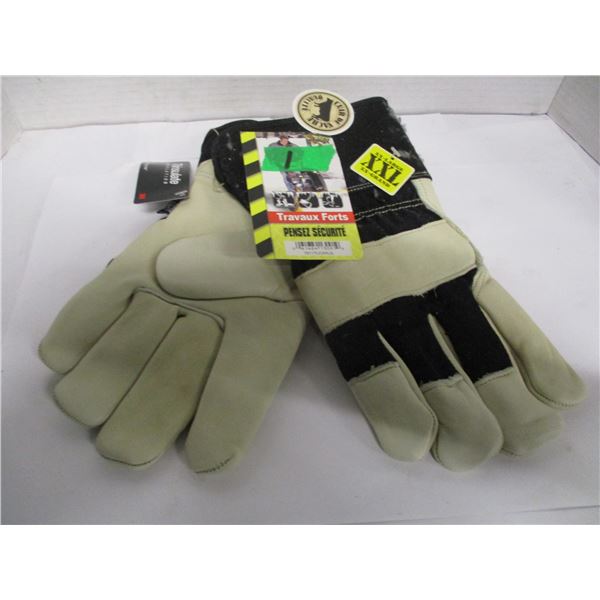 FREIGHT DAMAGE (AS IS):  HEAVY DUTY GLOVES (SIZE XXL) - PAIR