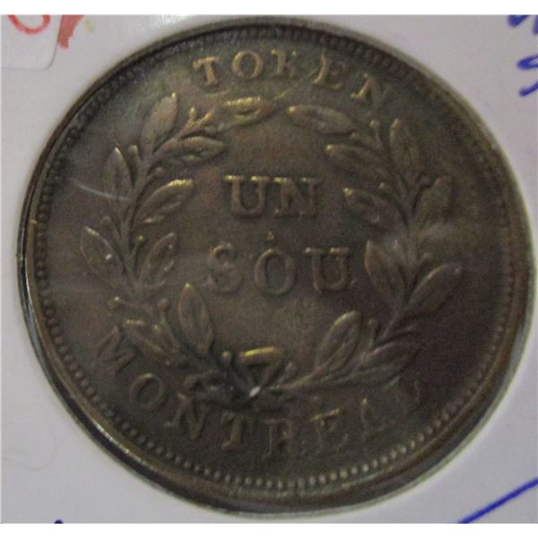 CANADA (MONTREAL) UN SOU PENNY TOKEN