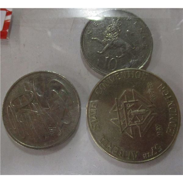3 LOTS OF WORLD COLLECTABLE COINS