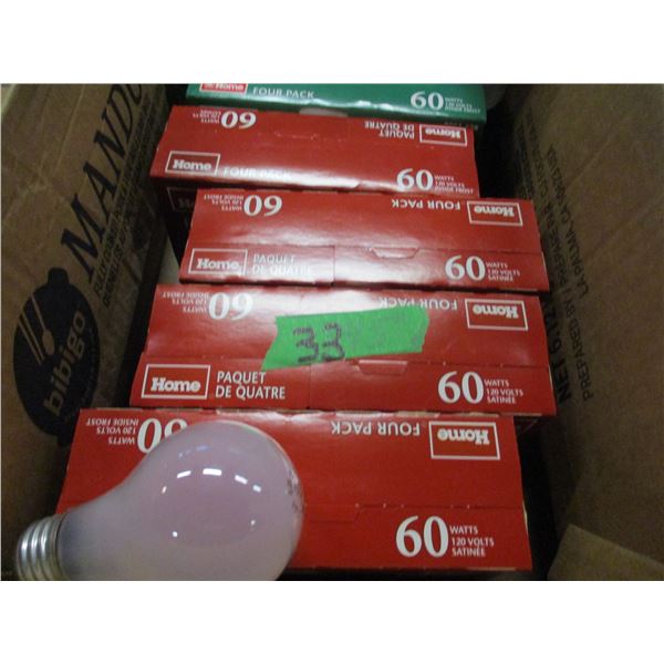 BOX C/W ASSORTED LIGHT BULBS