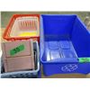 Image 2 : RECYCLE BIN C/W ASSORTED STORAGE BINS