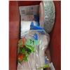Image 1 : TRAY C/W PLASTIC UTENSILS & PLATES