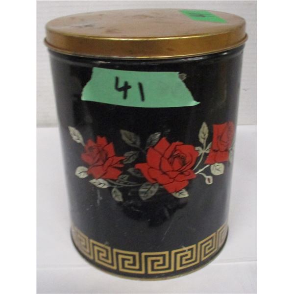 COLLECTABLE:  FLORAL TIN
