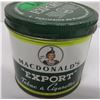 Image 1 : COLLECTABLE:  MACDONALD EXPORT TOBACCO TIN