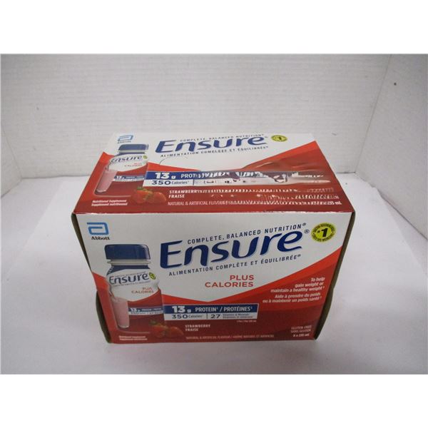 STRAWBERRY ENSURE PLUS CALORIES (6 BOTTLES X 235 ML) - BOX