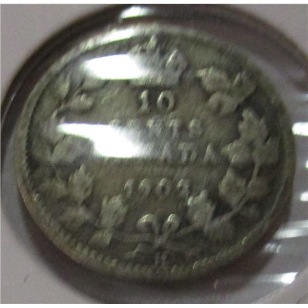 1902 H CANADA KING EDWARD VII SILVER DIME