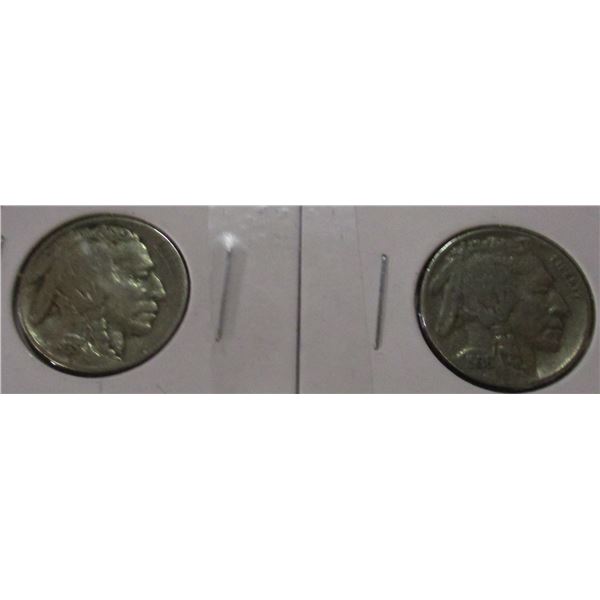 1935 & 1936 USA INDIAN HEAD NICKELS