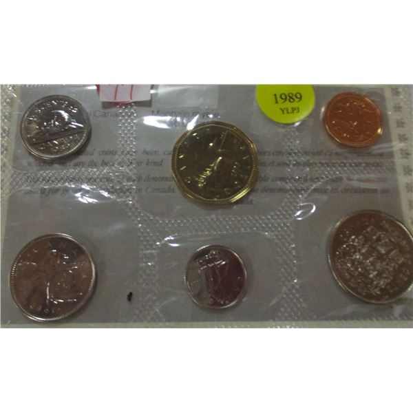 1989 PROOF CANADA MINT SEALED COIN SET