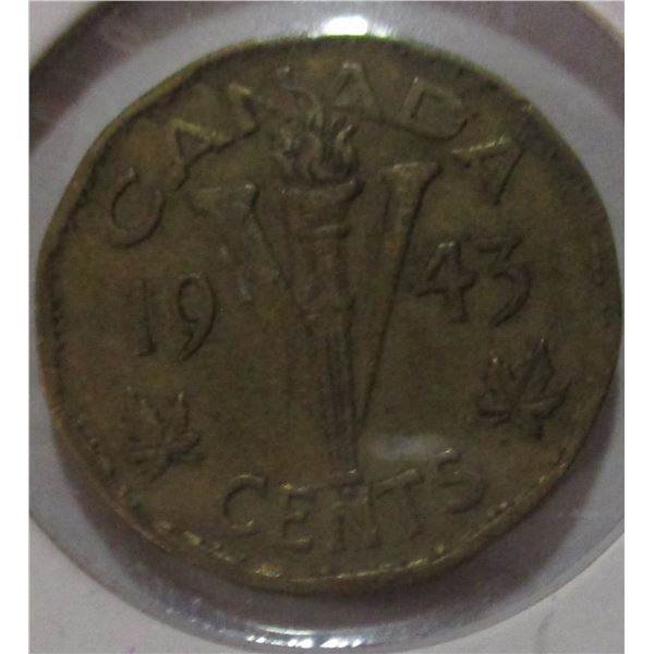 1943 - 1948 CANADA WARTIME VICTORY NICKELS