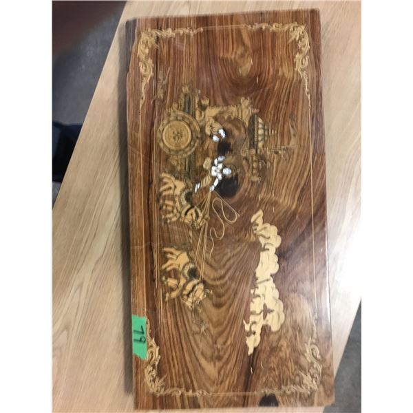 COLLECTABLE:  PAKISTANIAN GODS DISPLAYED IN WOODEN ART WORK