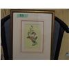 Image 3 : PAIR OF FRAMED FLOWERS (APPROX. 13" X 17")