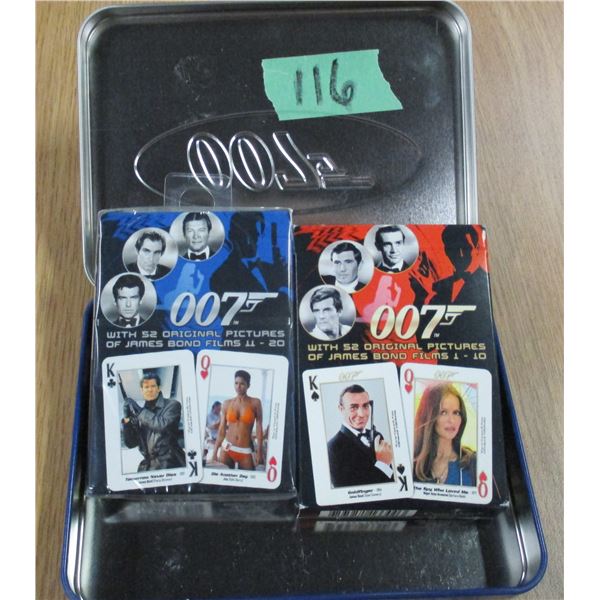 COLLECTABLE:  007 - 40TH ANNIVERSARY PLAYING CANDLE (LIKE NEW)