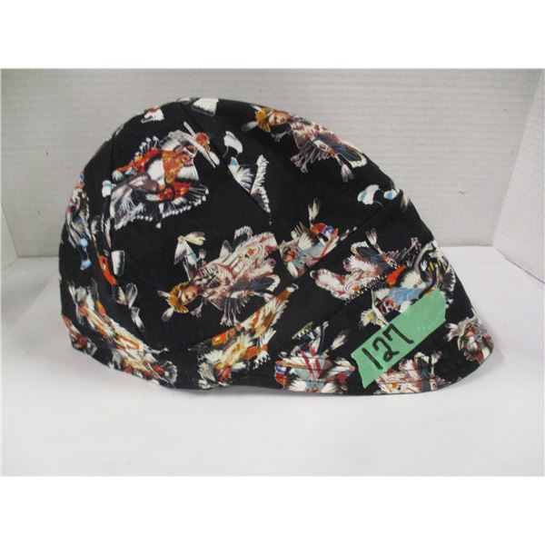 BLACK WELDERS CAP, POW WOW DANCERS