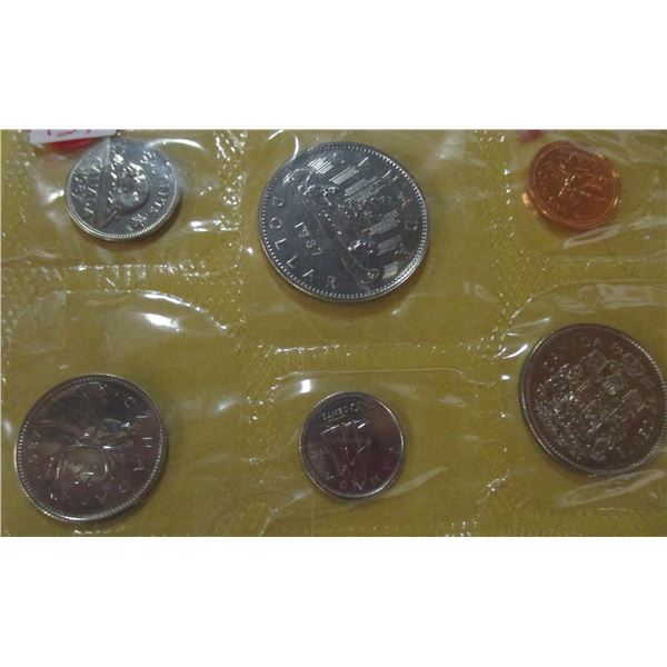1987 PROOF CANADA MINT SEALED COIN SET