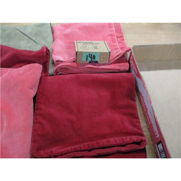 5 VELVET 16" IKEA PILLOW COVERS (FAWCETT CRESTOR)
