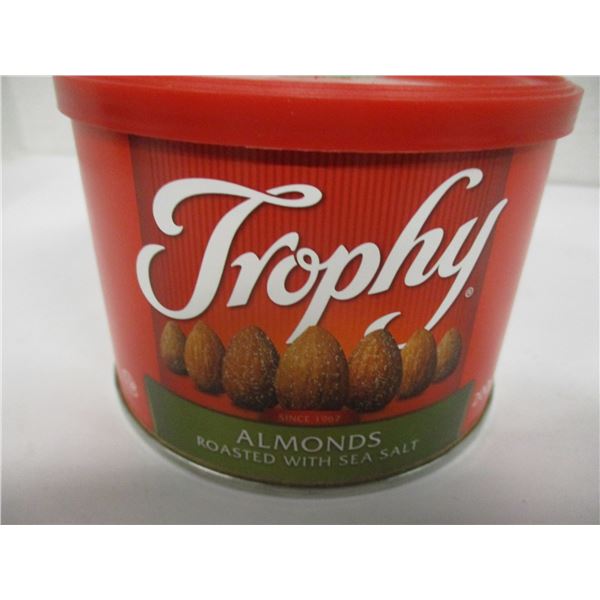SHELF PULLS (AS IS):  ALMONDS ROASTED WITH SEA SALT (200G) - CAN (DATED)