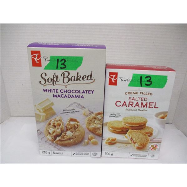 MACADAMIA WHITE CHOCOLATE COOKIES (240G) & CARAMEL SANDWICH COOKIES (300G) (DATED - AS IS)