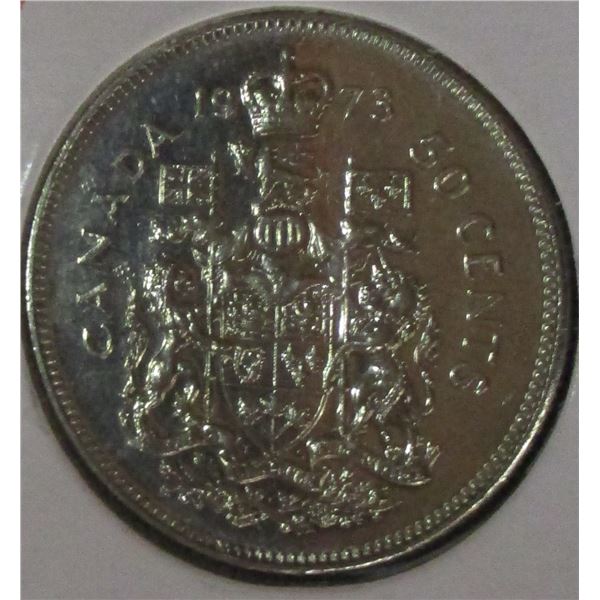 1973 UNCIRCULATED CANADA HALF DOLLAR