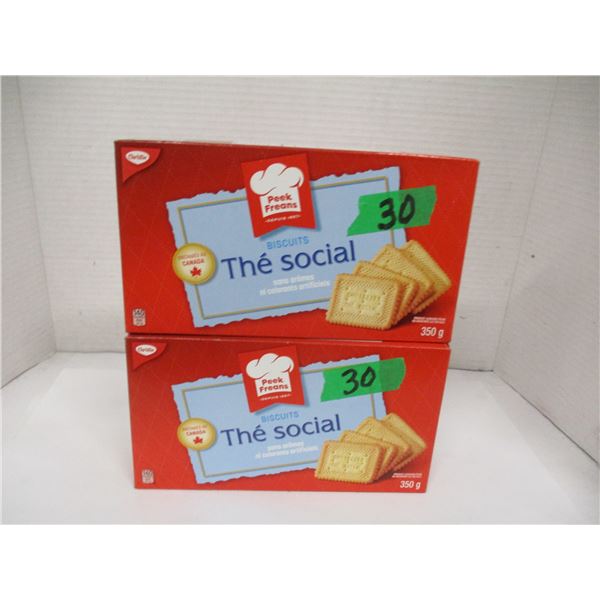 SHELF PULLS (AS IS):  THE SOCIAL TEA BISCUITS (2 X 350G) (DATED)