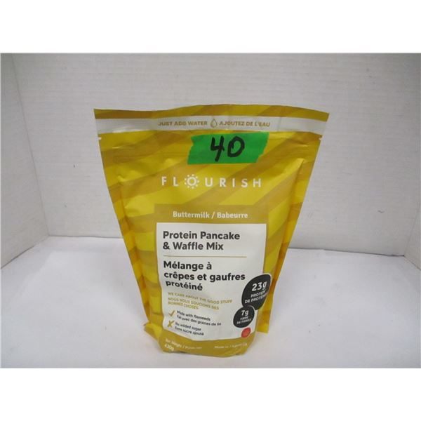 SHELF PULLS (AS IS):  PROTEIN PANCAKE & WAFFLE MIX (430G) - BAG (DATED)