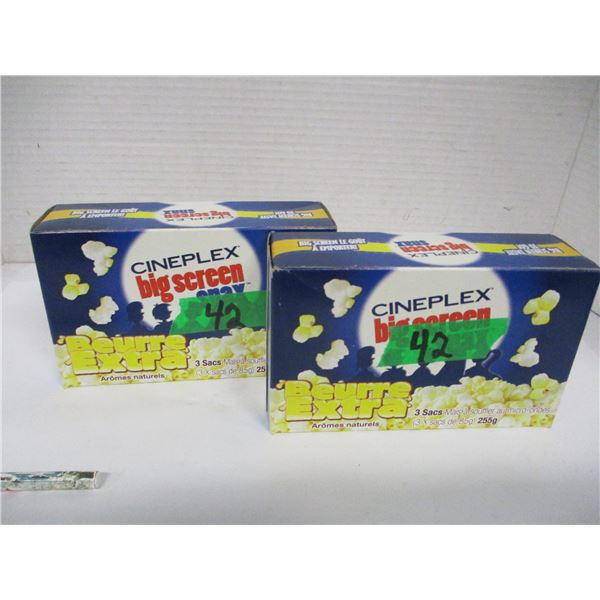 SHELF PULLS (AS IS):  POPCORN (2 X 255G BOXES) (DATED)