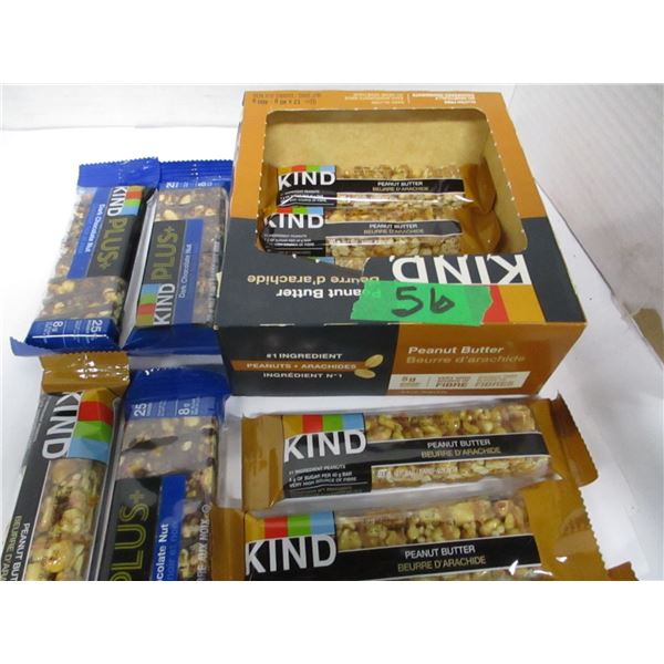 SHELF PULLS (AS IS):  KIND PEANUT BUTTER BARS (APPROX 8) (DATED)