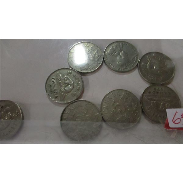 CANADA KING GEORGE V & KING GEORGE VI MIXED DATE NICKEL SET