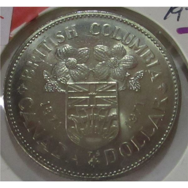 1871 - 1971 BRITISH COLUMBIA CANADA DOLLAR