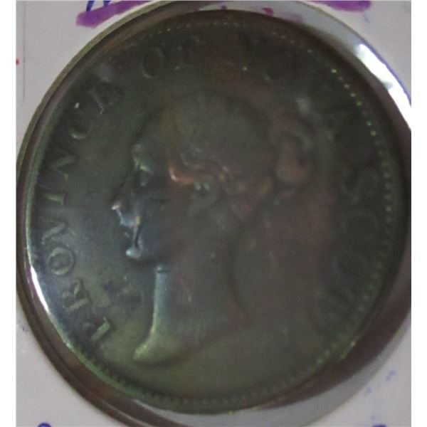 1843 PROVINCE OF NOVA SCOTIA HALF PENNY TOKEN