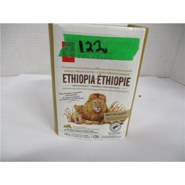 SHELF PULLS (AS IS):  ETHIOPIA MEDIUM ROAST COFFEE (340G) - PACKAGE