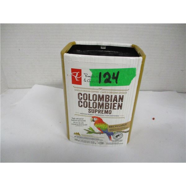 SHELF PULLS (AS IS):  COLUMBIAN SINGLE ORIGIN COFFEE (340G) - PACKAGE