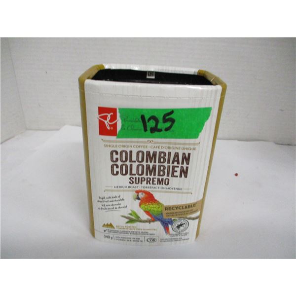 SHELF PULLS (AS IS):  COLUMBIAN SINGLE ORIGIN COFFEE (340G) - PACKAGE