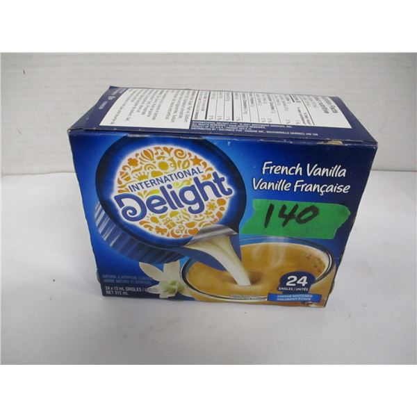 SHELF PULLS (AS IS):  INTERNATIONAL FRENCH VANILLA MIX (24 PACKS) (DATED)