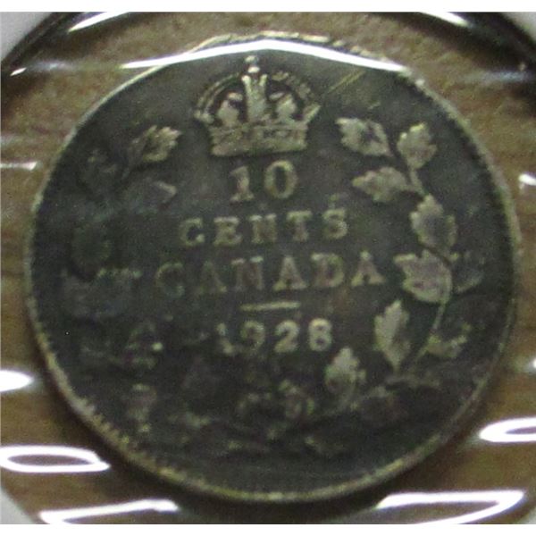 1914 CANADA KING GEORGE V SILVER QUARTER