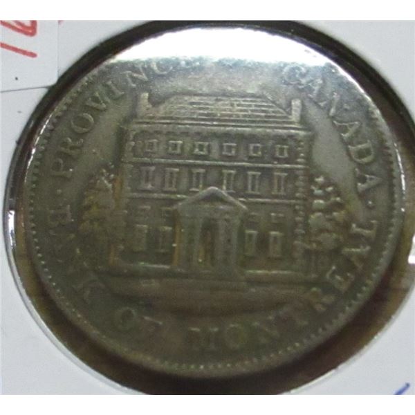 1844 PROVINCE OF CANADA PENNY TOKEN
