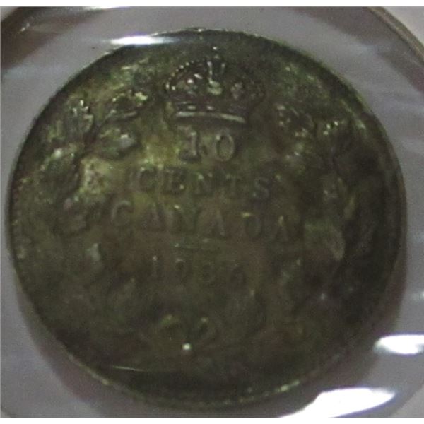 1936 EF KING GEORGE V CANADA SILVER DIME