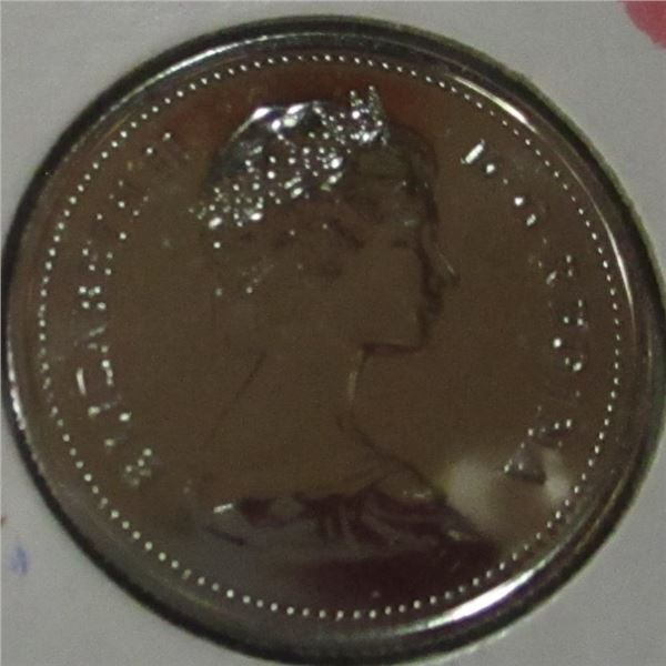 1986 PROOF CAMEO CANADA QUARTER