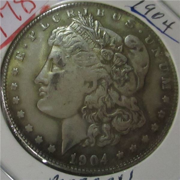 1904 USA MORGAN SILVER DOLLAR