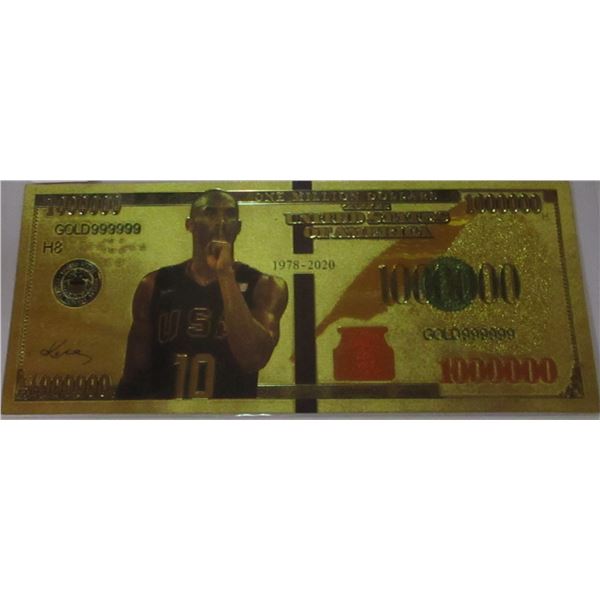 1978 - 2020 GOLD SHIELD ONE MILLION DOLLAR BANK NOTE