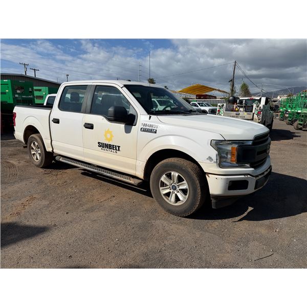 (10040035) 2018 Ford F150 Pickup Truck, 4WD, Lic 907TWG, 86274 Miles (Starts & Runs-See Video)
