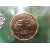 Image 2 : 2010 Saskatchewan Rough Riders 100th Anniversary $1.00 Coin & Official Cfl Tossing Coin